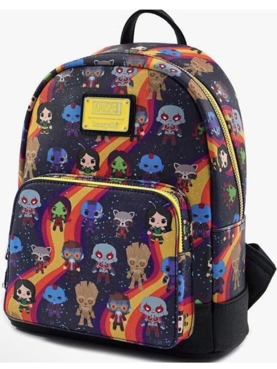Loungefly Marvel Guardians of the Galaxy Chibi Print Mini Backpack Bag NWT main image 5